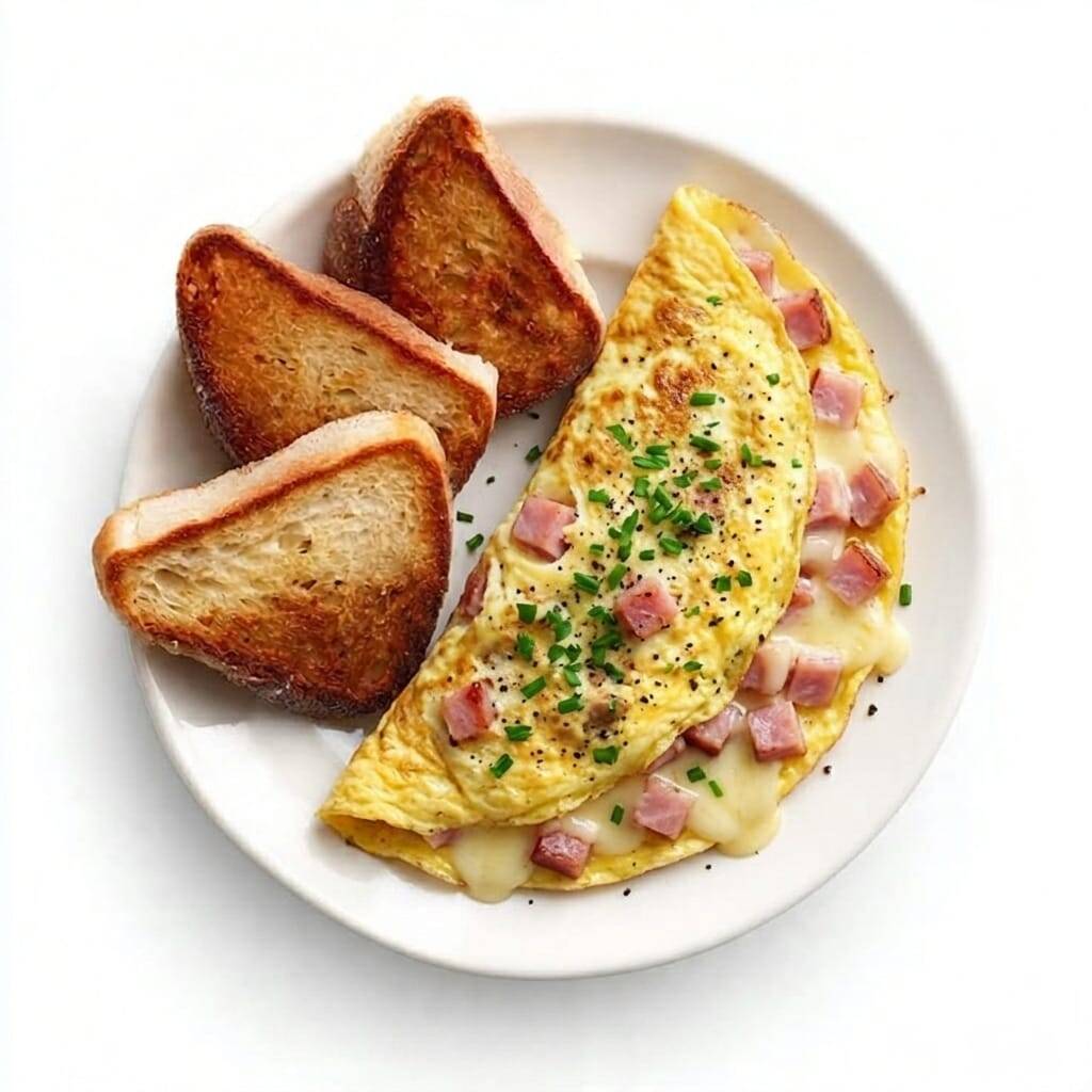 Omelette de Jamón y Queso
