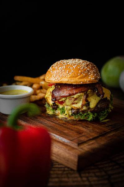 Sweet caramela burger