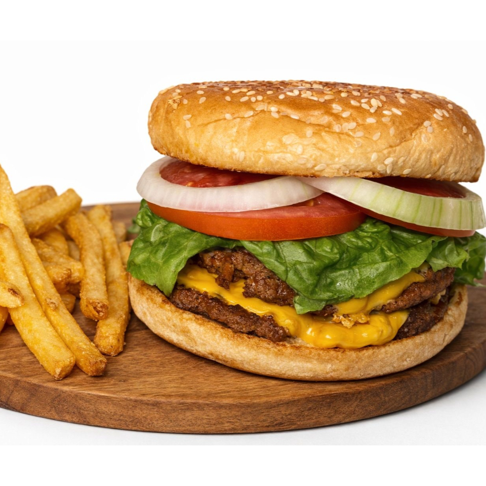 Double Burguer con Papas