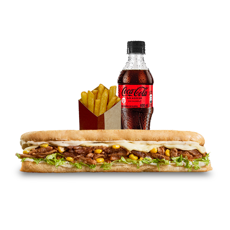 Combo Grande Sándwich Costilla