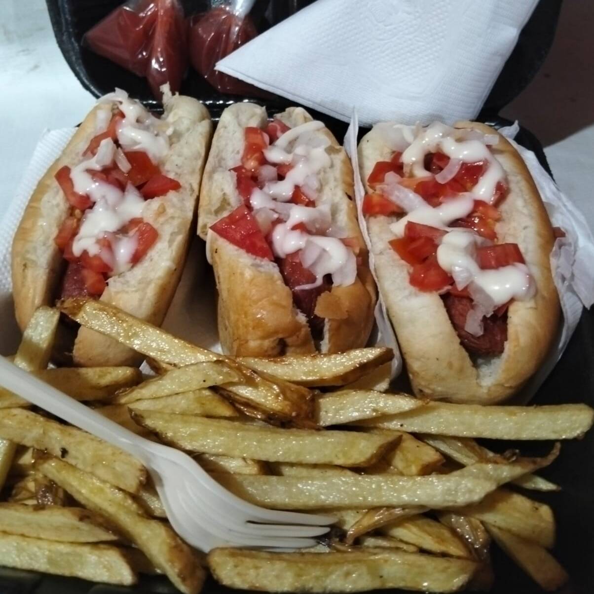 Combo 3 Hot Dogs C/Papas
