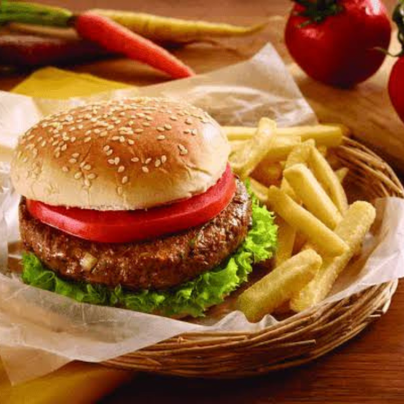 Hamburguesa de Res Mas Papas a la francesa