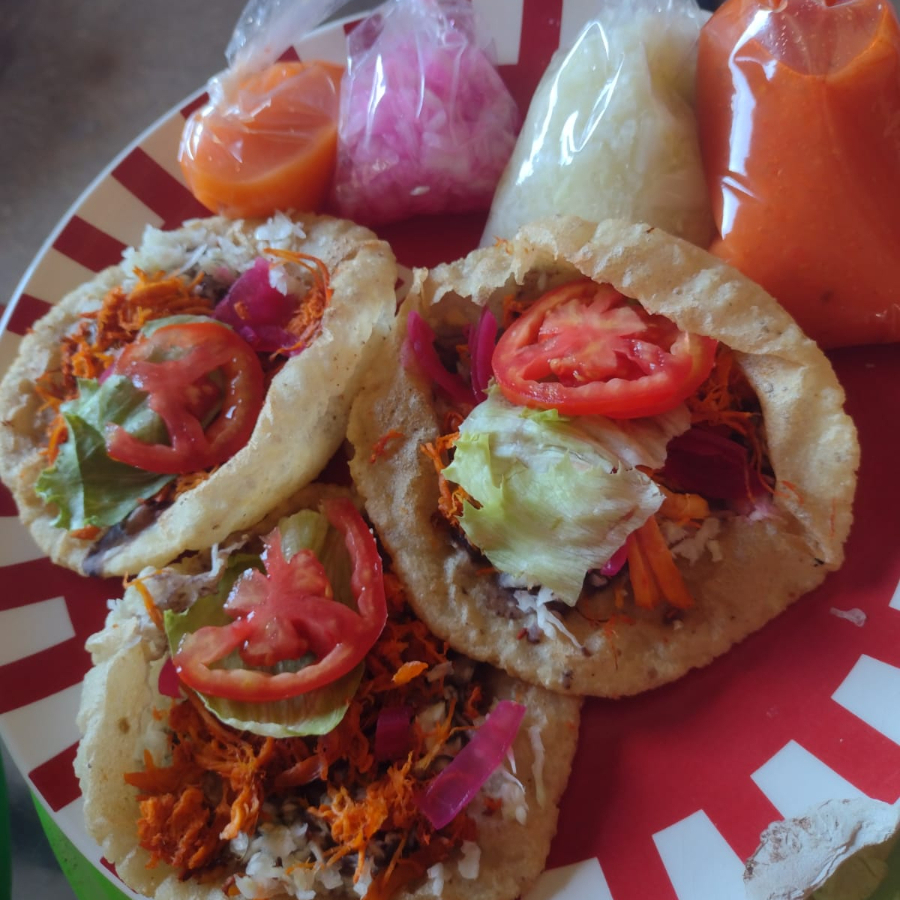 3 Panuchos Carne Molida