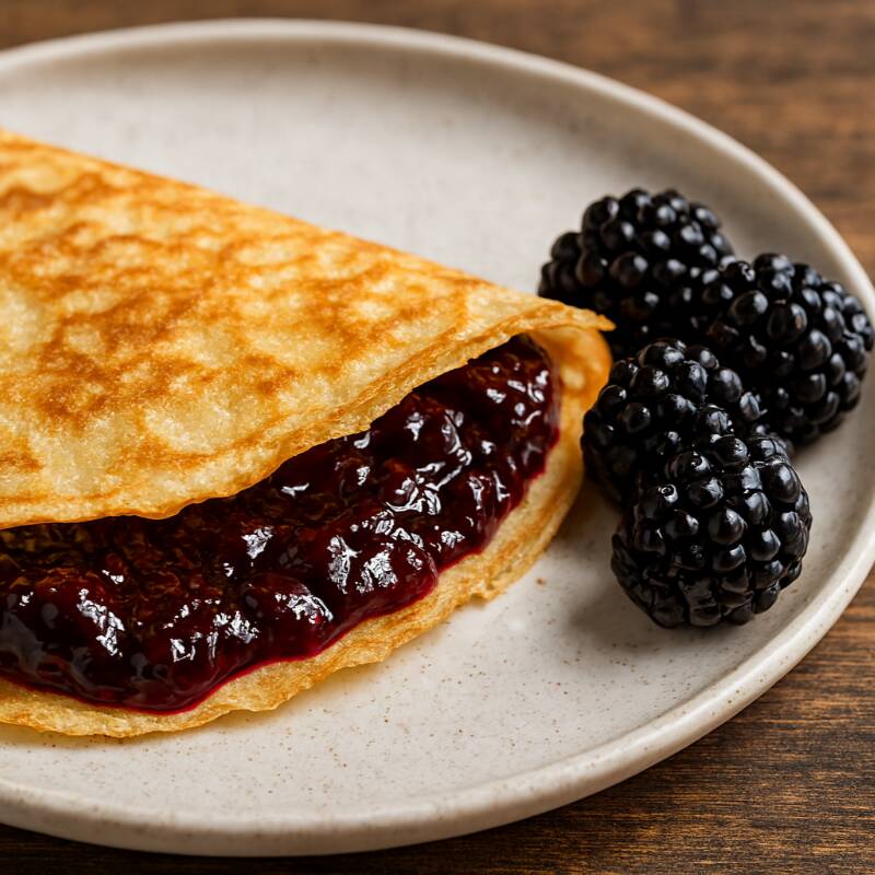 Crepa de Mermelada de Zarzamora