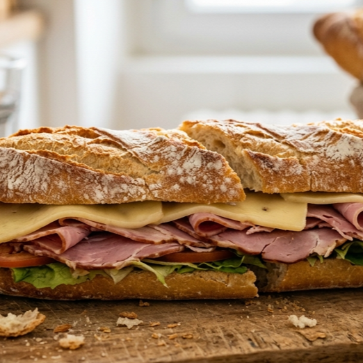 Delicioso Pan Baguette Acompañado