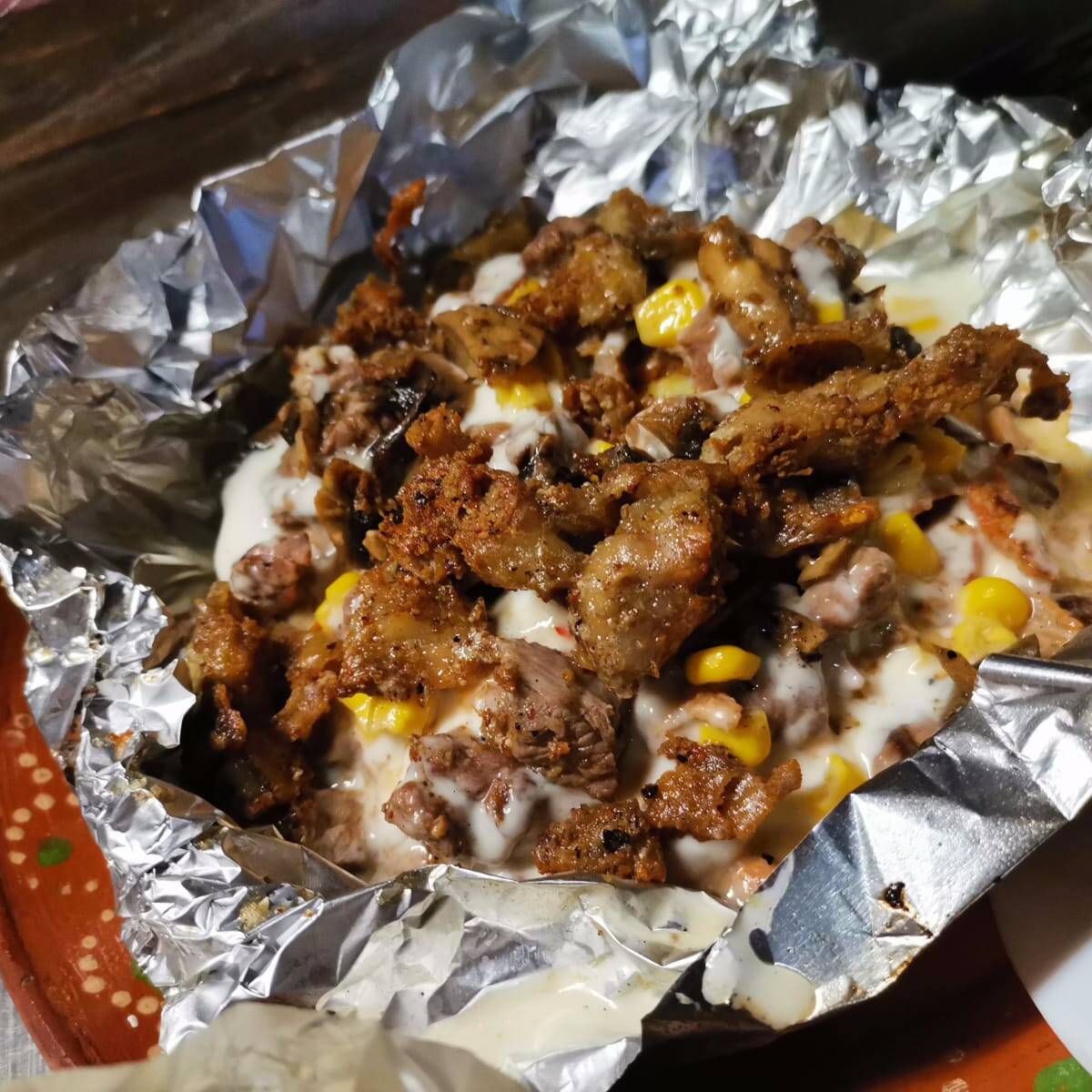 Papa Rellena de Tripa