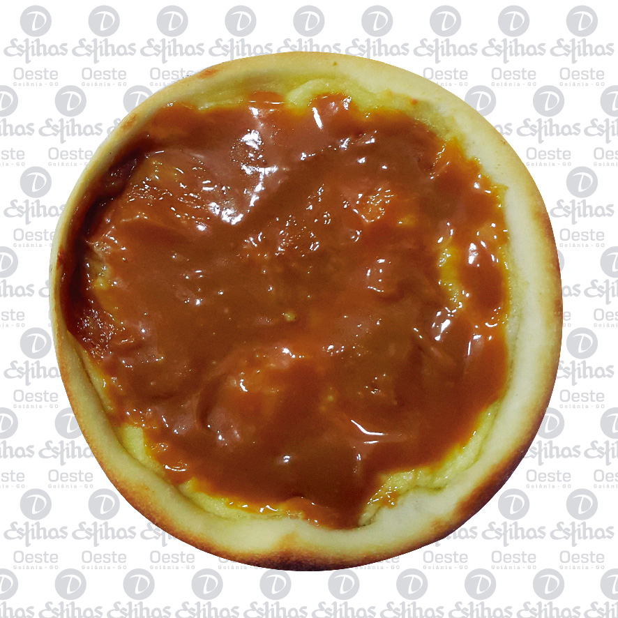 esfiha de queijo frescal (minas) + doce de leite cremoso