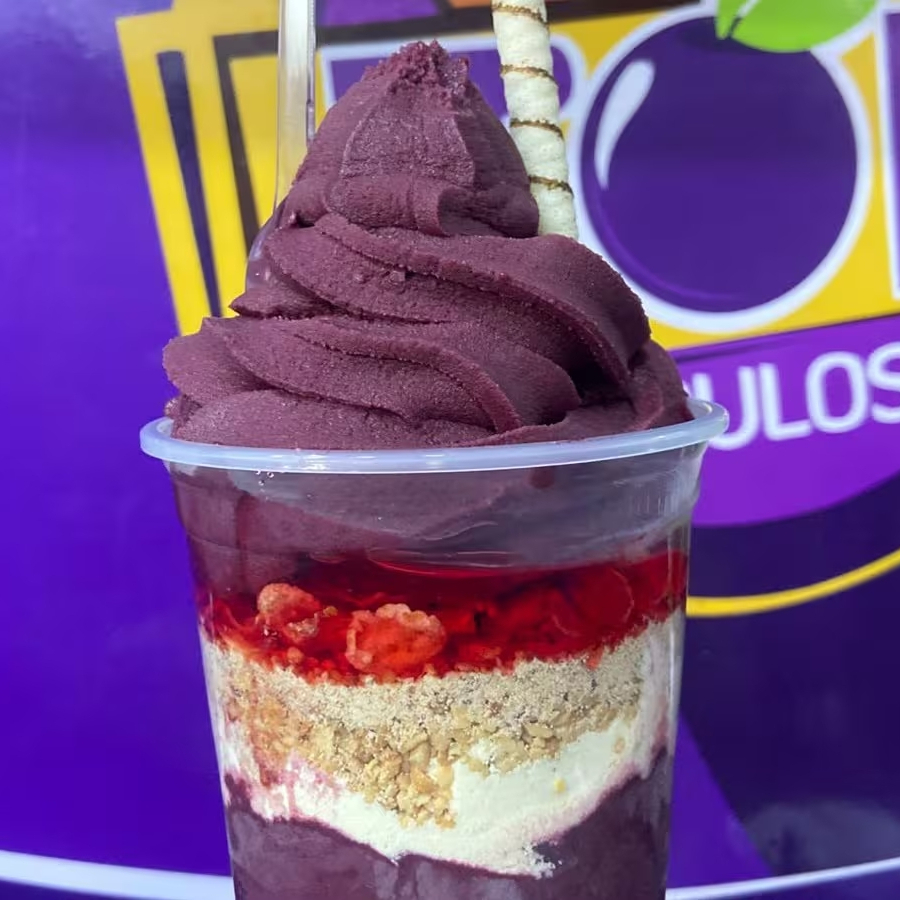 Açaí cremoso com até 4 complementos — escolha suas combinações favoritas. Açaí 500ml