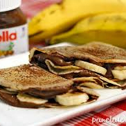 Crepioca deliciosa de Nutella com banana.