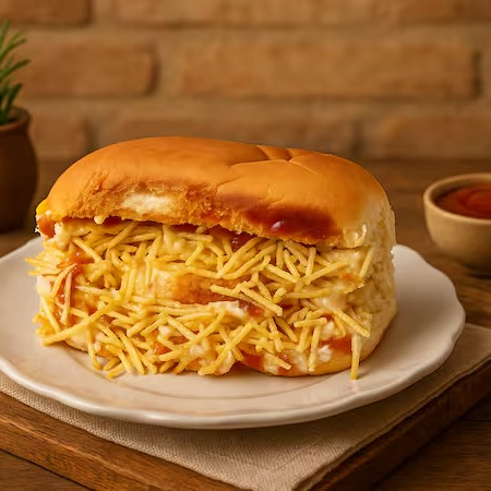 Pão sem lactose, 2 Salsichas Goshen, Purê de Batata, Vinagrete, Catupop, Batata Palha, Ketchup, Maionese Vegana.