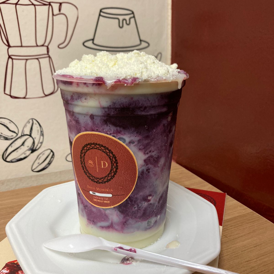 Açaí com Mousse De Morango + Mousse de Maracujá 500 Ml