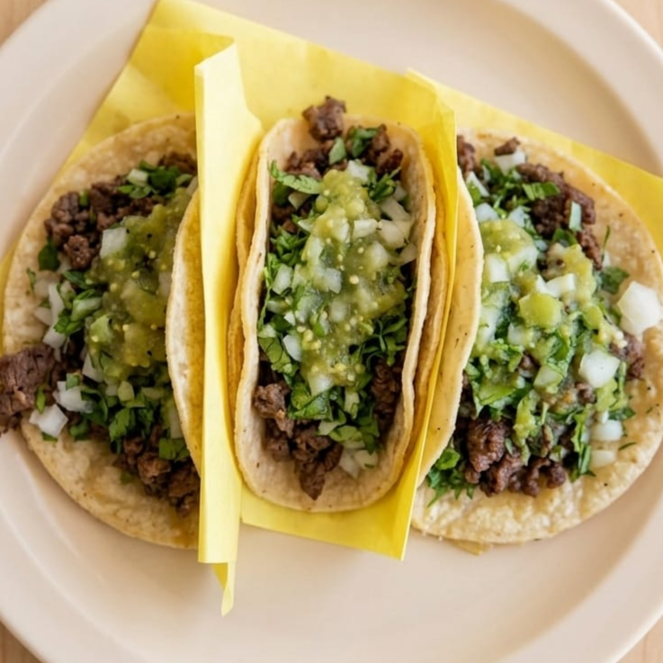 Orden de 3 Tacos de Cabeza
