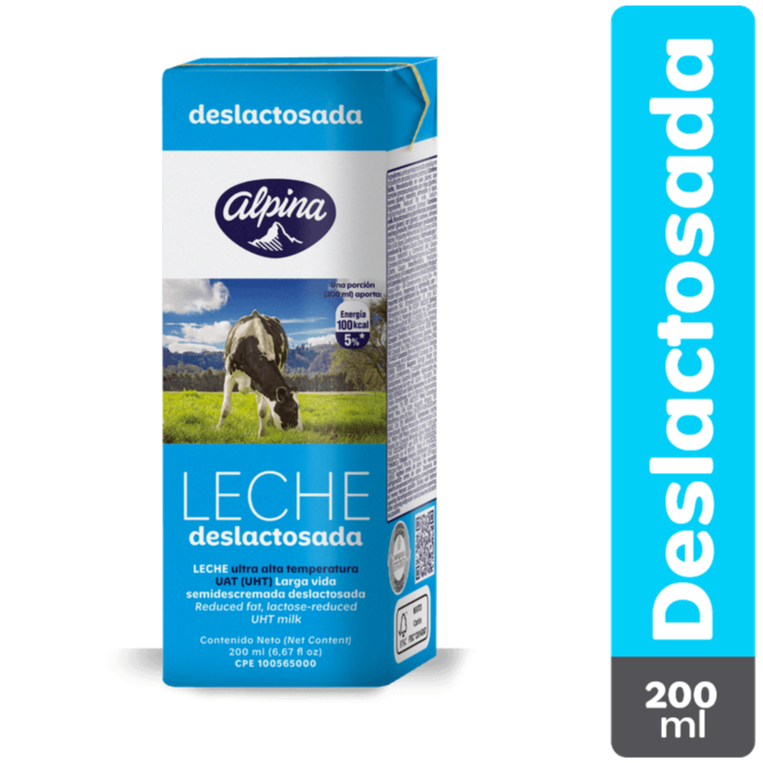 Leche Alpina Deslactosada 200 ml