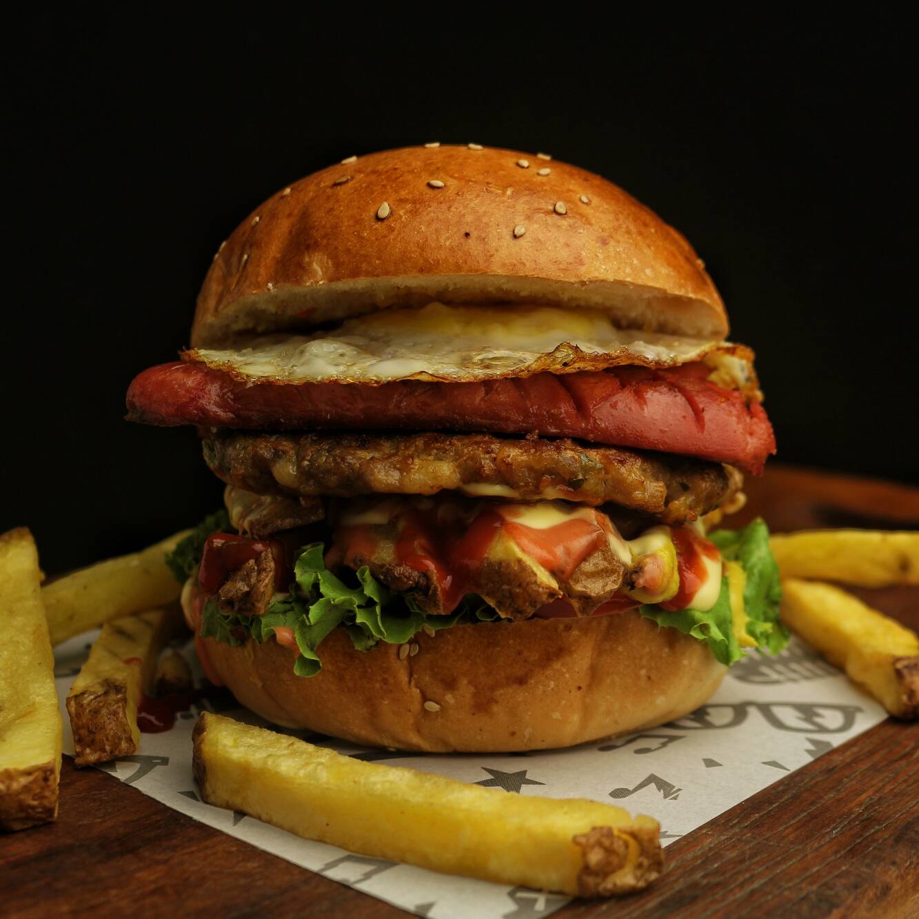 Hamburguesa Parrillero con Carne