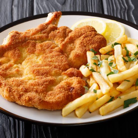 Orden de Milanesa de Pollo y Spaguetti Chico