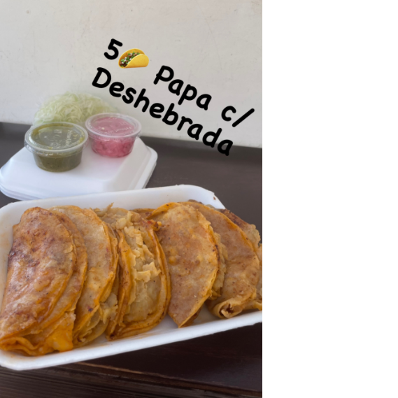 5 🌮 Papá C/carne Deshebrada