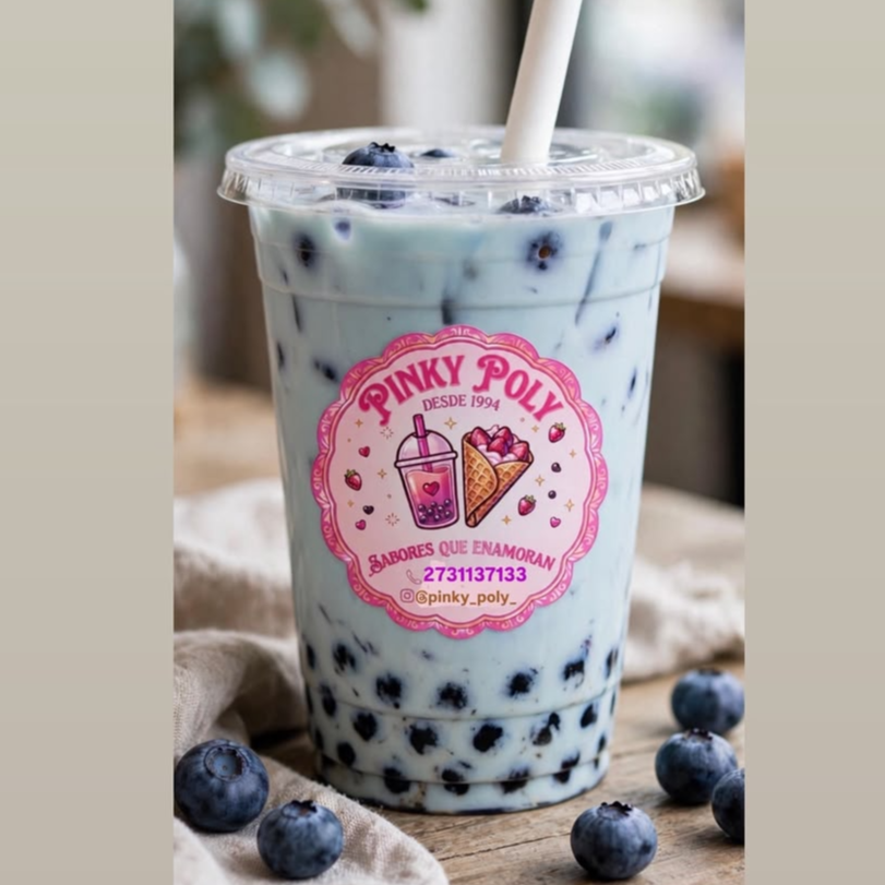 Pinky Boba Blueberry