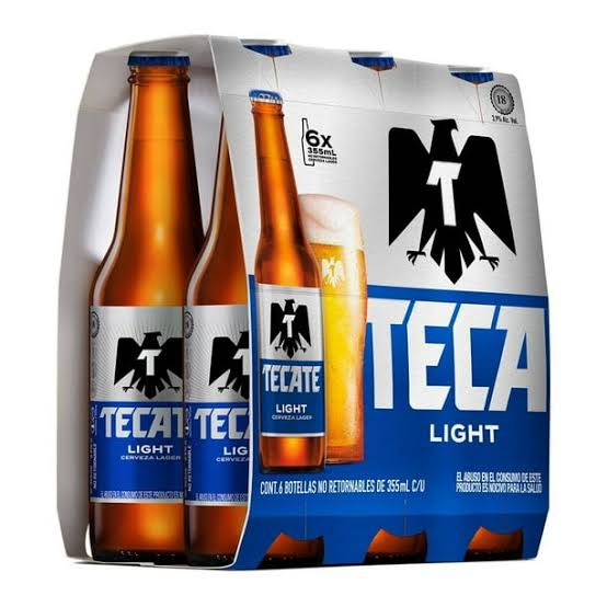 TECATE Light / Roja Vidrio 355 ML