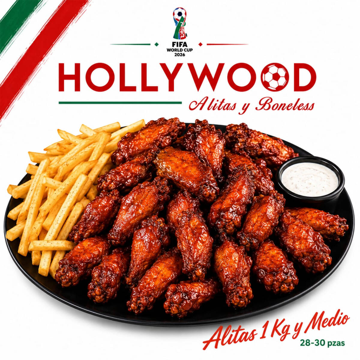 Alitas 1 Kilo y Medio