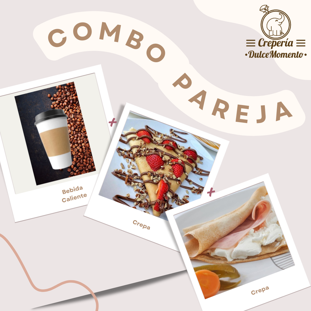 C o m b o Pareja + Bebida Caliente (12 Oz)