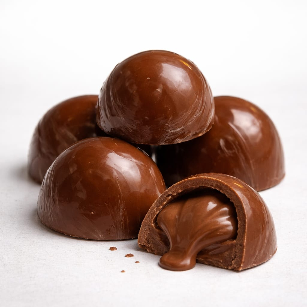 Big Trufa 40g Chocolate ao leite recheado com chocolate.