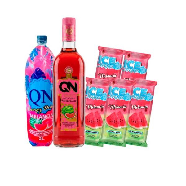 1 QN WHISKY MELANCIA 1L
1 QN ENERGETICO MELANCIA 2L
5 ICE STONE MELANCIA