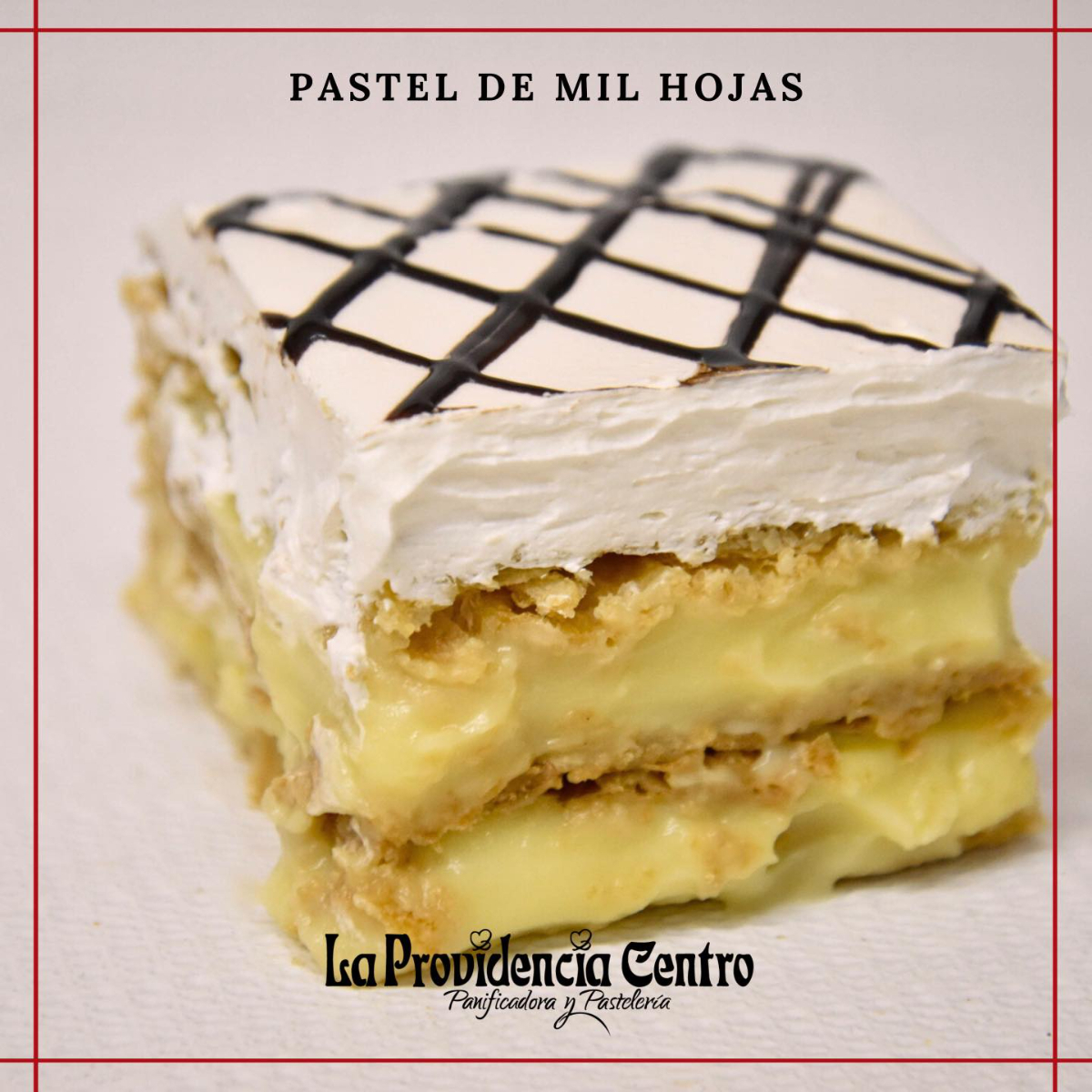 Rebanada de Pastel Mil Hojas