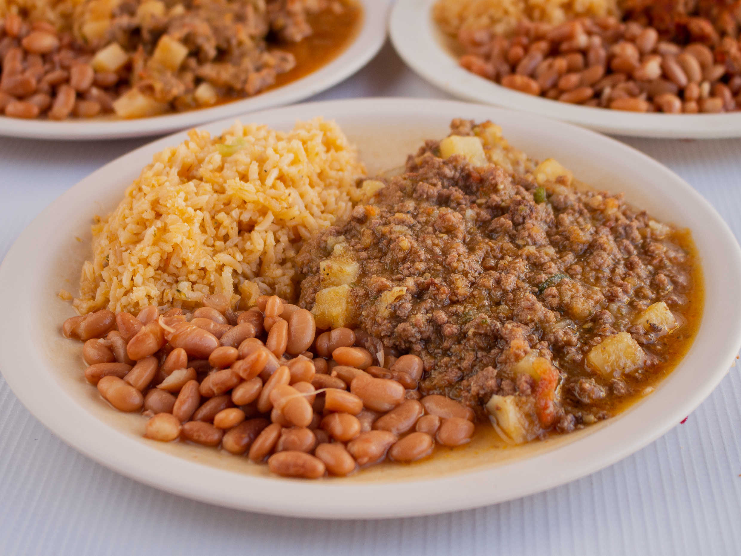 Picadillo con Rajas y Papa