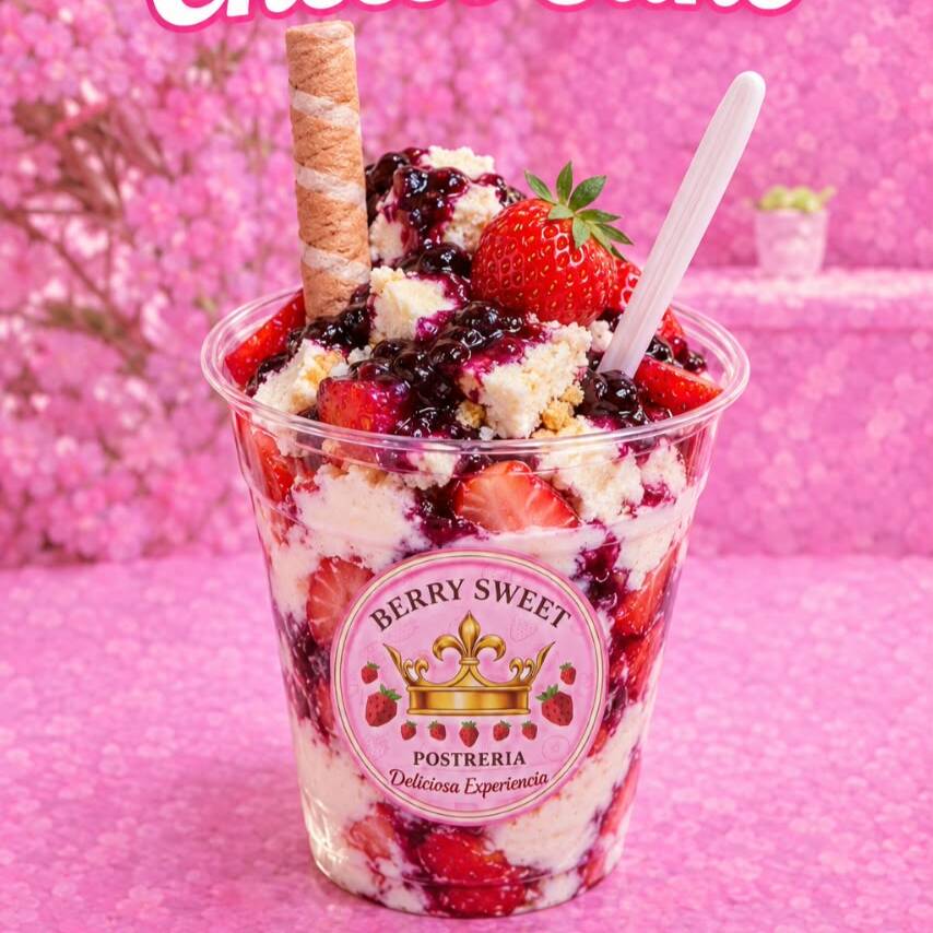 FRESAS CON CHESEE CAKE DE ZARZAMORA