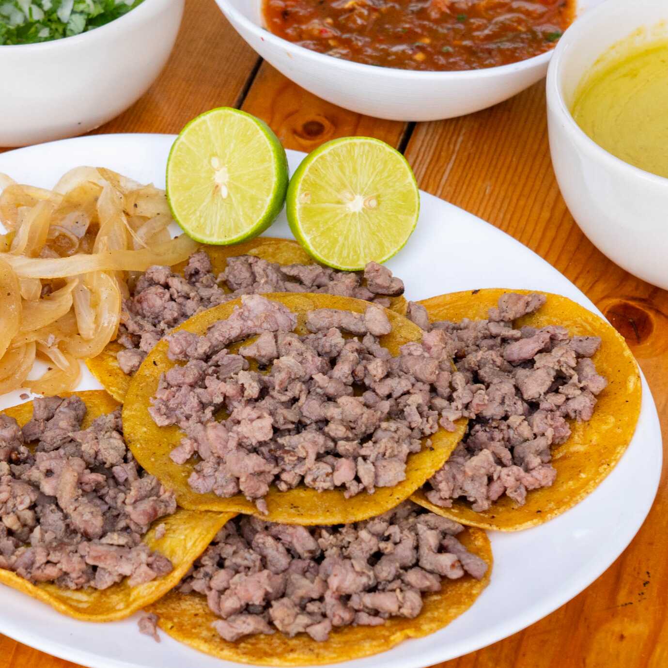 4 Tacos de Bistec