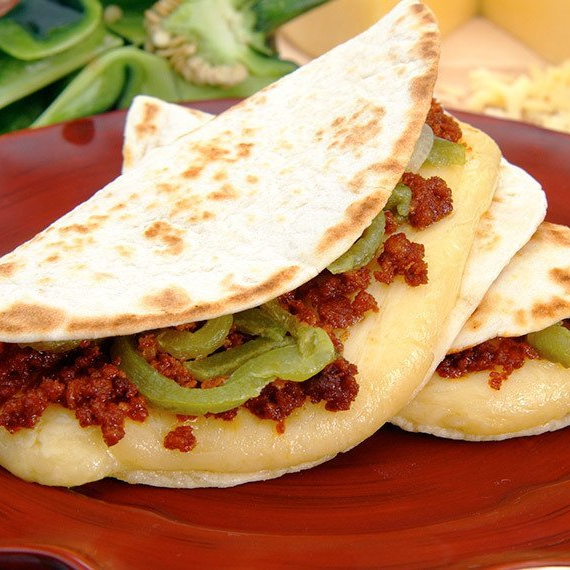Quesadilla de Longaniza con papas