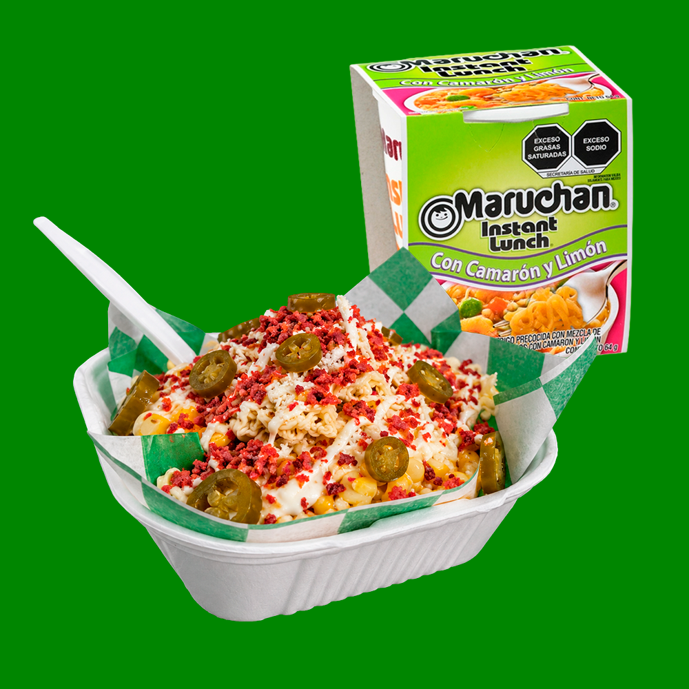 Maruchan con Elote