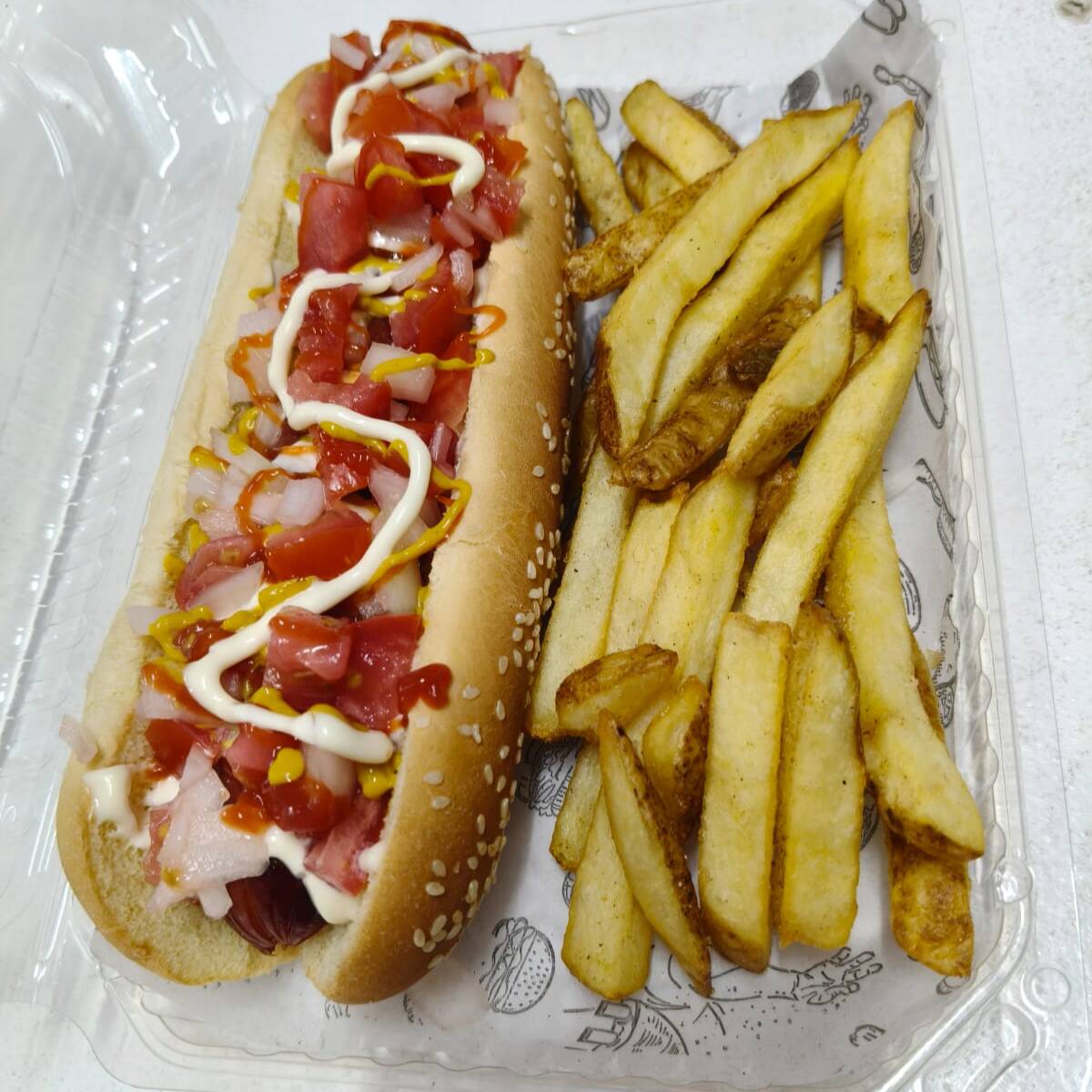Hot Dog De Res Jumbo Con Chips