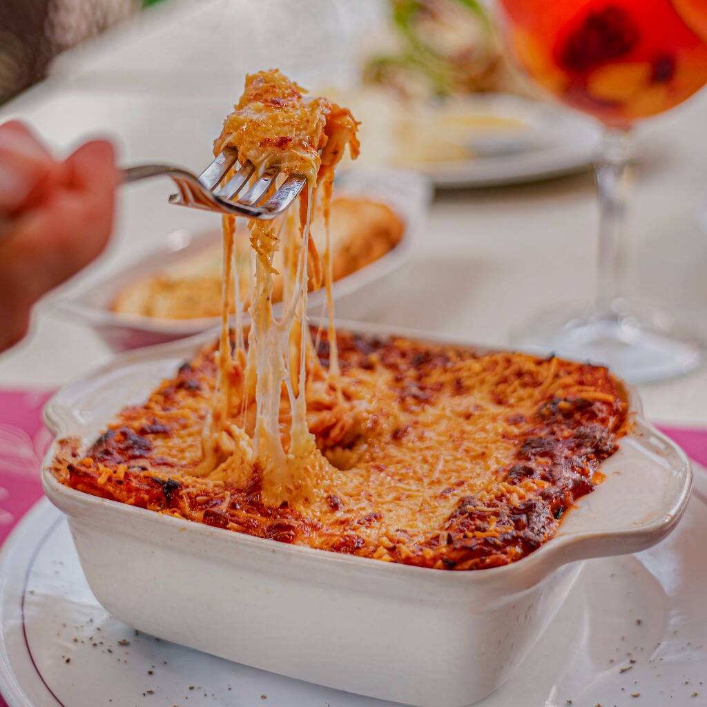 Lasagna de Pollo y Tocineta