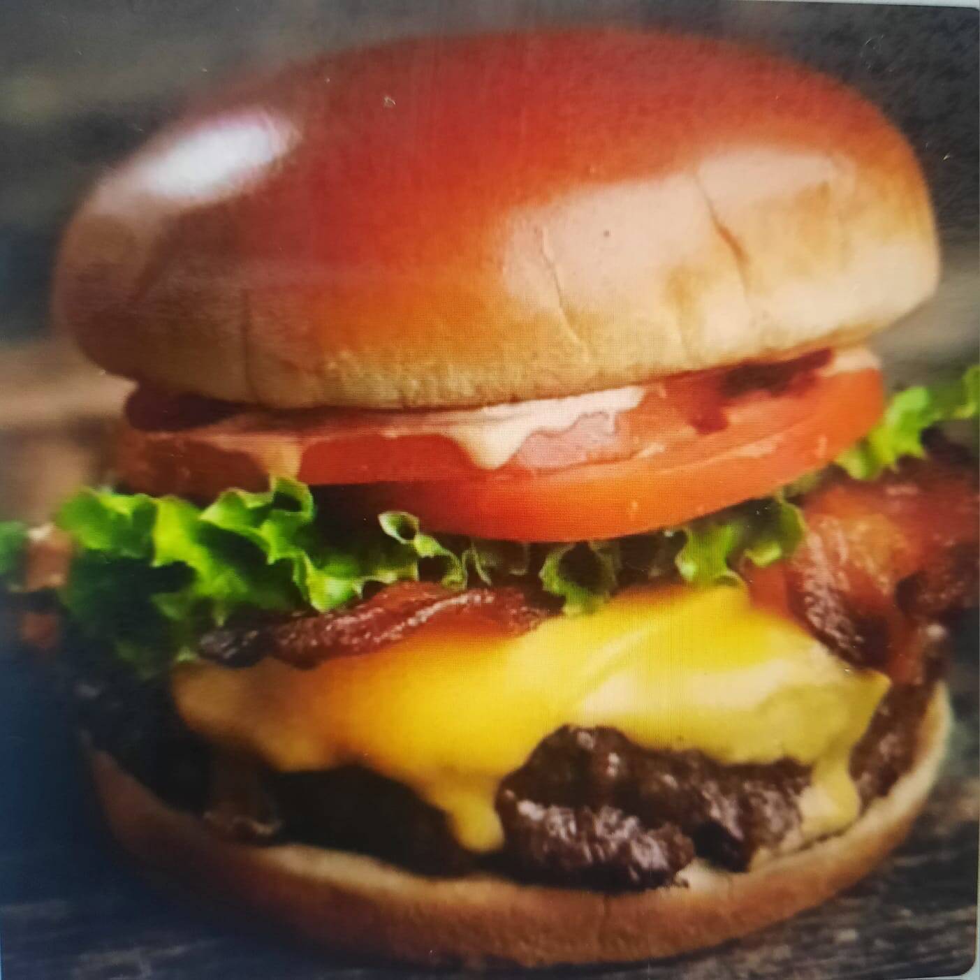 Hamburguesa de pollo con queso