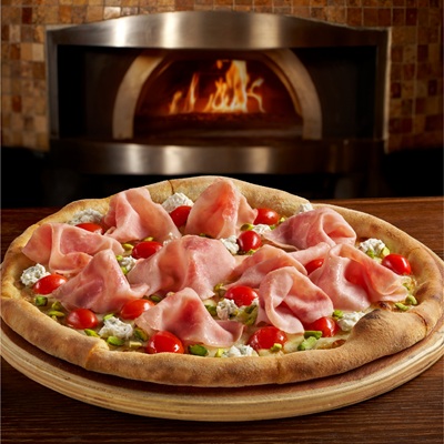 Pizza Jamón e Pistacchio
