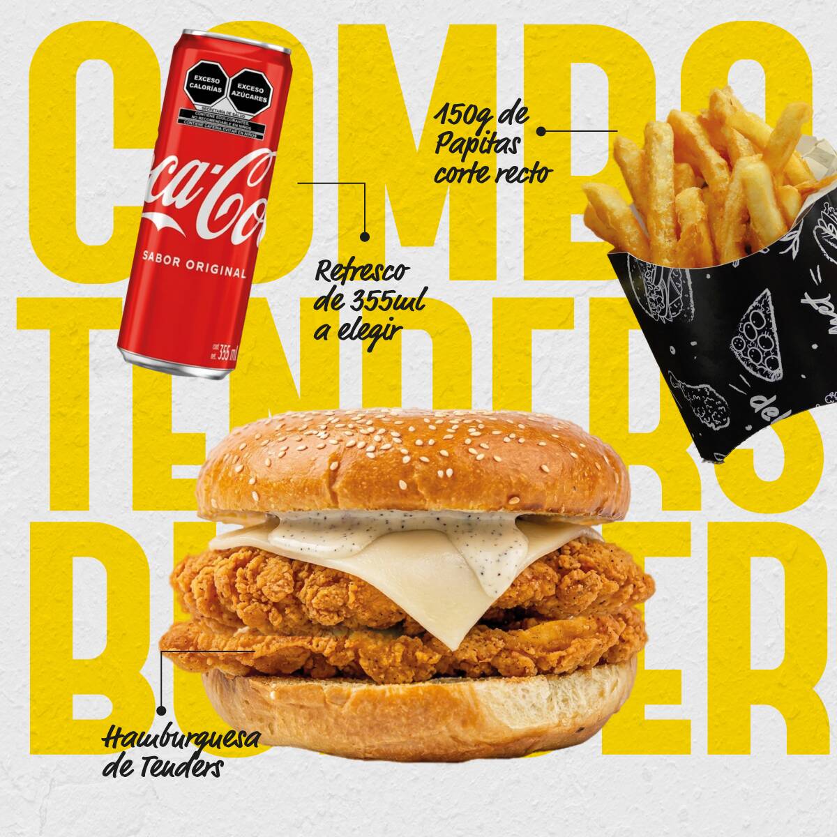 Combo Tenders Burger