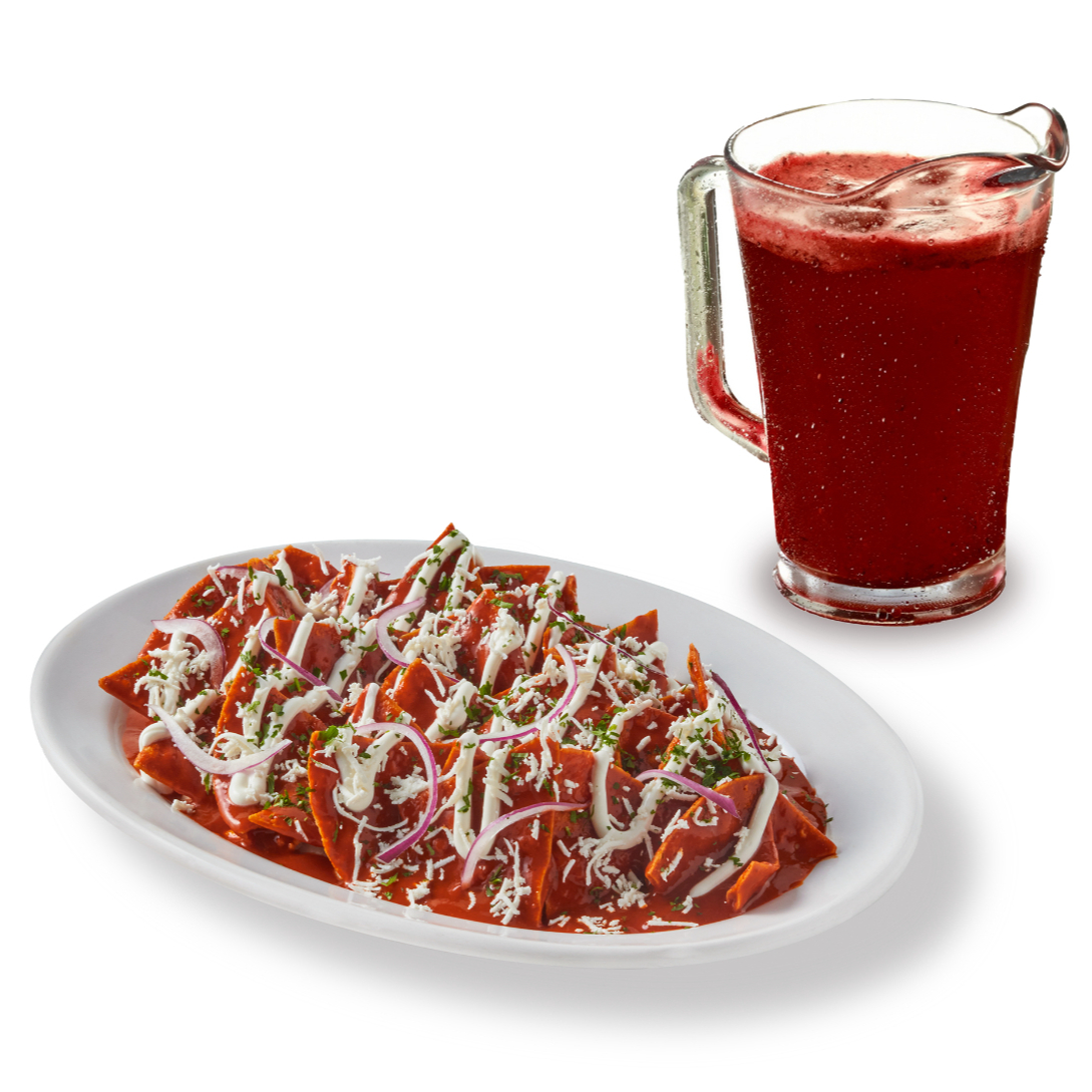 Chilaquiles Comida + Jarra de Agua (850ml)
