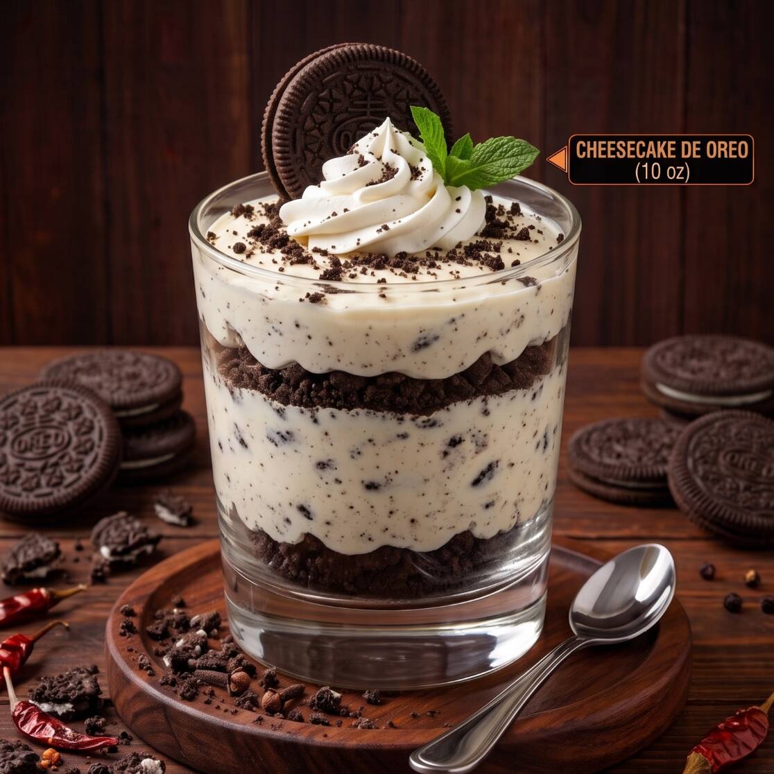Postre Cheesecake de Oreo