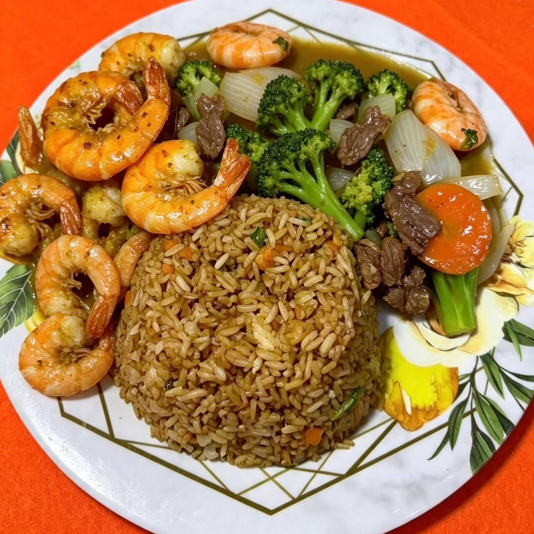 Platillo con Un Guiso + Camarón