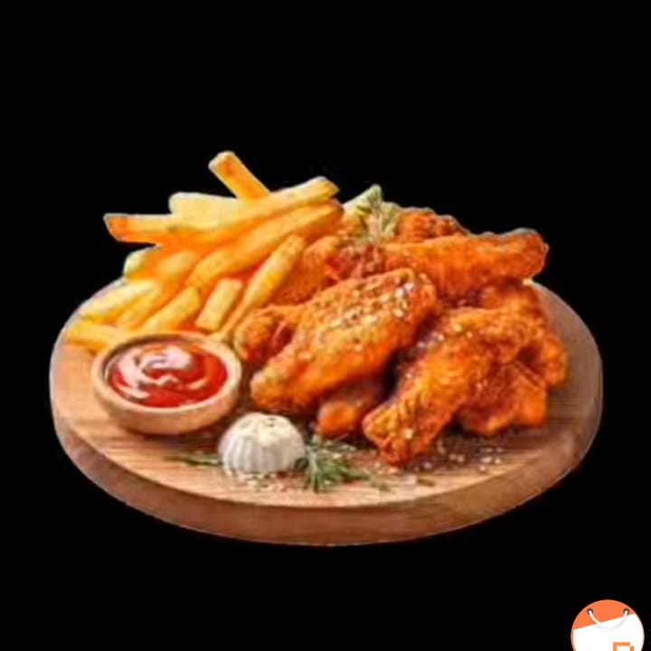 Papas Fritas con Pollo