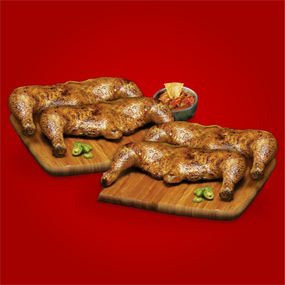 PKT Ahorres 4 Medios Pollos Pierna/Muslo