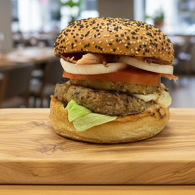 Burger de Res Hawaiana