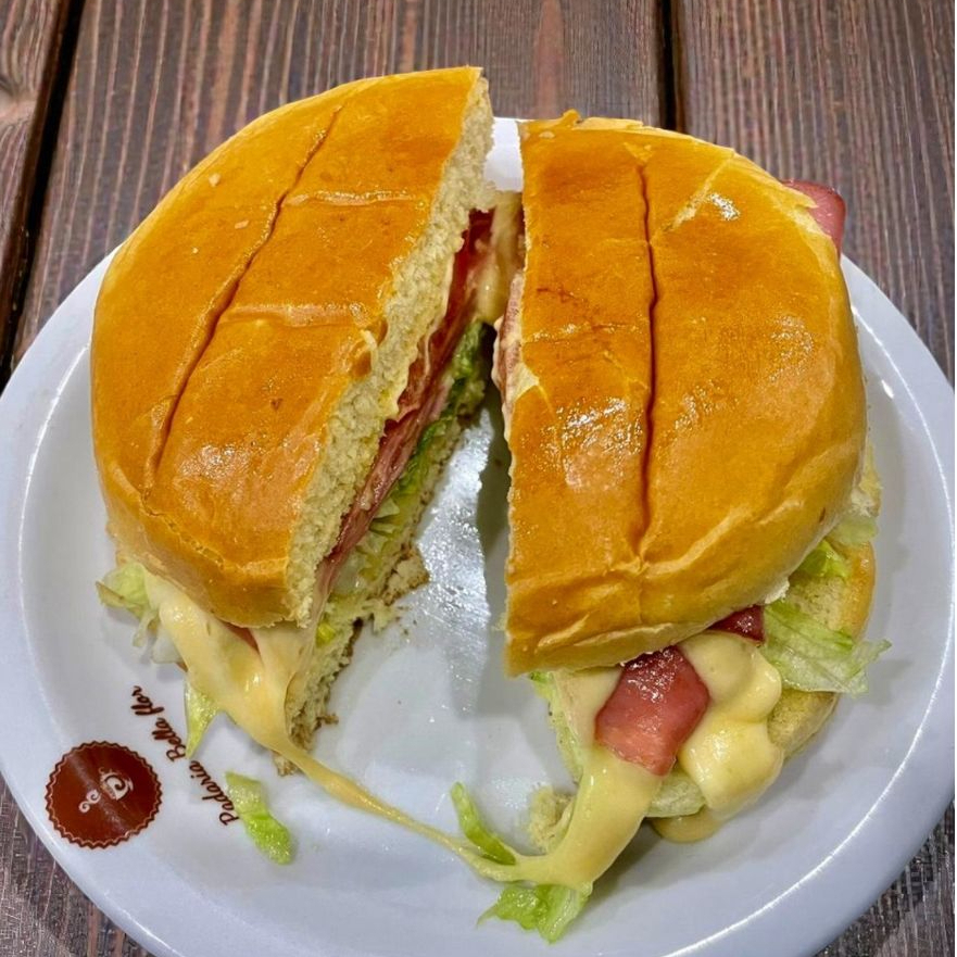 1 hambúrguer, Queijo prato,alface tomate e molho especial