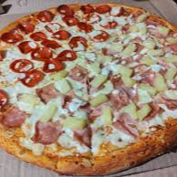 Pizza Mitad Peperoni Mitad Hawaiana Xtra Gde
