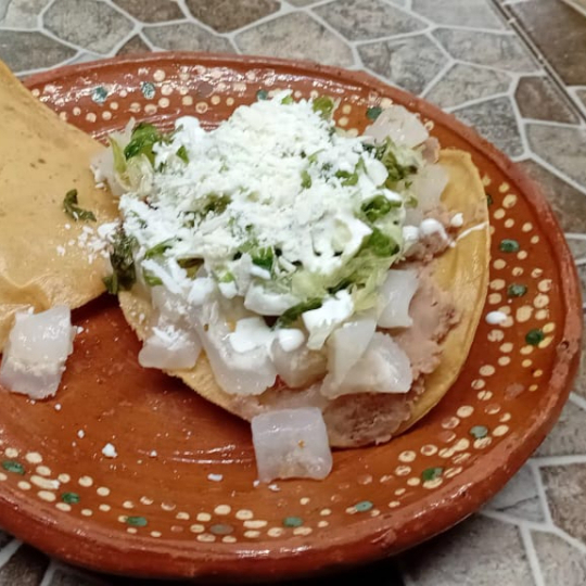 Tostada Preparada con Trompa