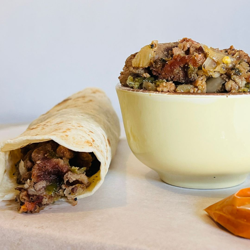 Burrito de Bistec a la Mexicana