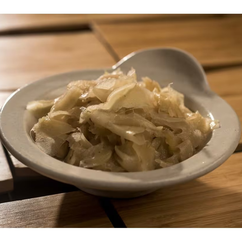 Porção de gengibre em conserva