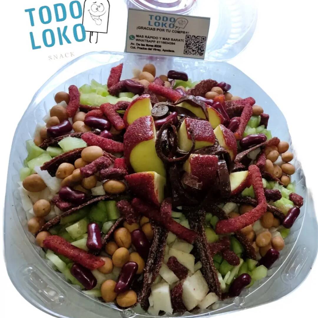 Roska de takos lokos y manzana loka