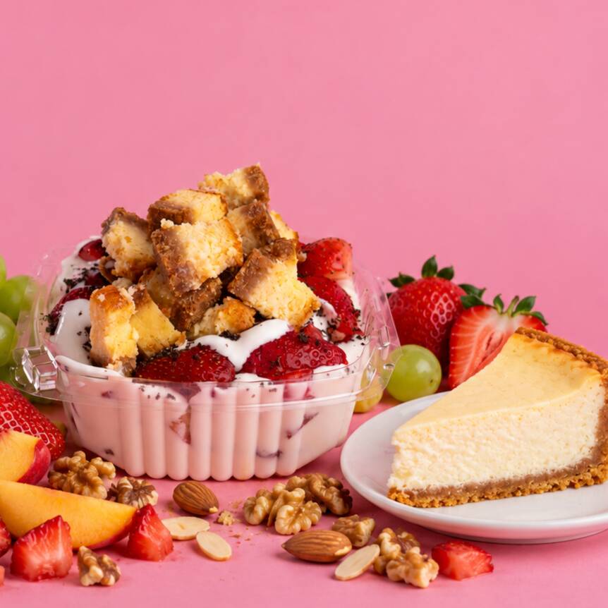 Cheese Cake con Fresas con Crema